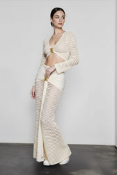 Sexy Bodycon Sheer Cutout Vacation Set