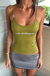 Graphic Colorblock Cami Top