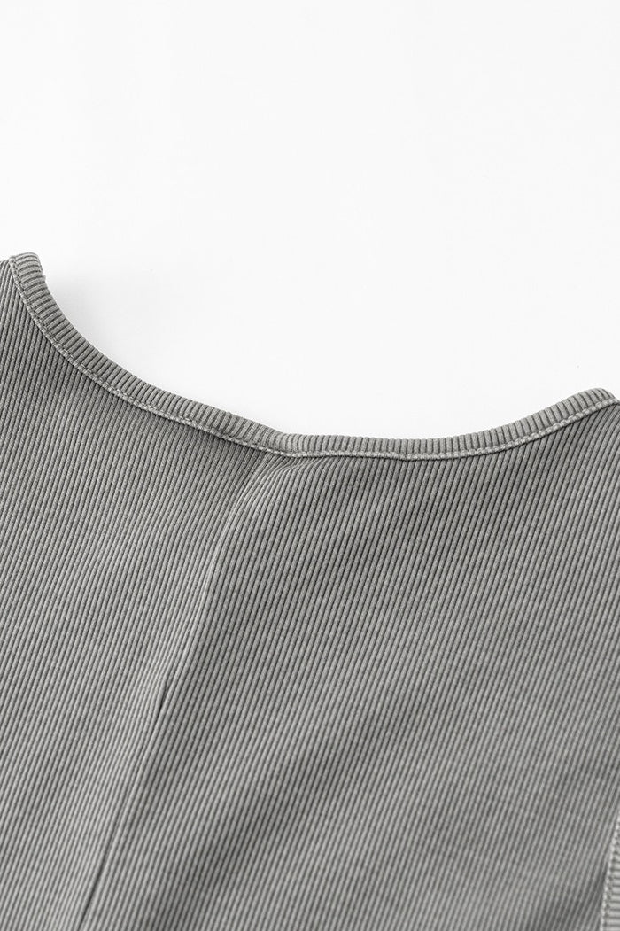 Slim Fitted Knit Tank Sweater Dress