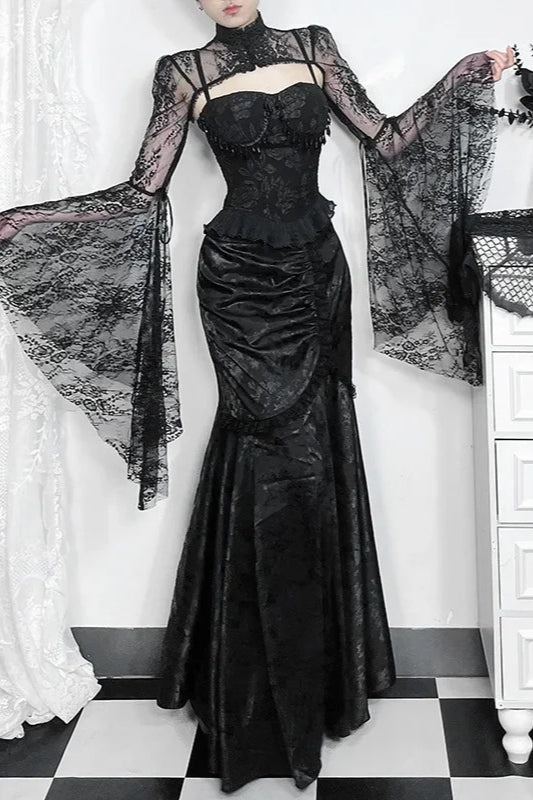 Halloween Pleated Gothic Skirt