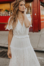 Awaken My Love Lace Short Sleeve Maxi Dress - View 4