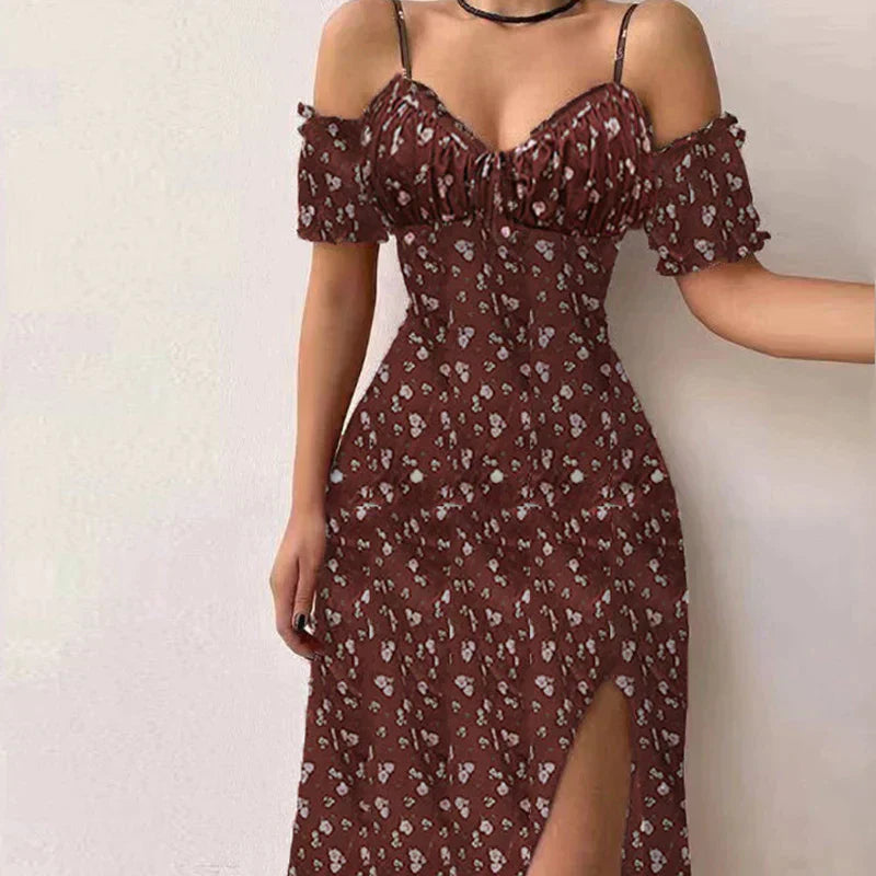 Alphonsine Statement V Neck Cocktail Dress Chic Silhouette Collection
