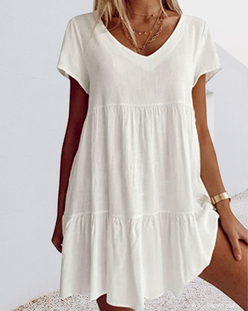 Susana Womens Summer Dress Elegant Dress for Layered Outfit Styling
