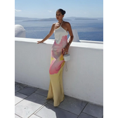 Floral One Shoulder Ruffle Mermaid Maxi Dress 7