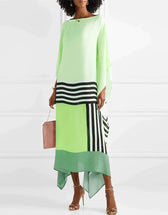 Boat Neck Batwing Sleeve Kaftan Maxi Dress 5