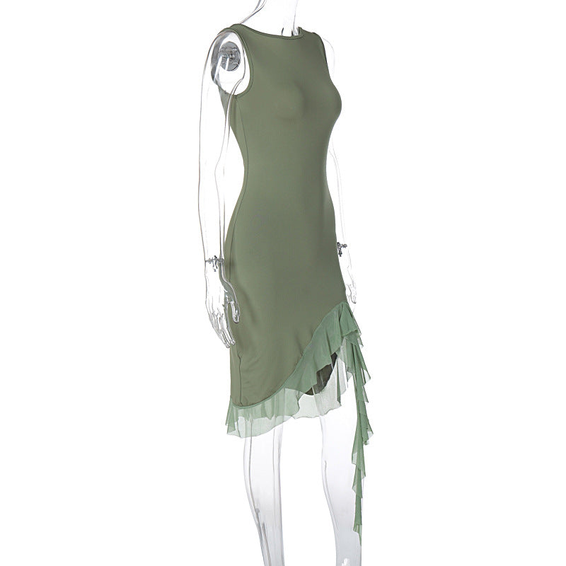 Mezuna Midi Dress - Green