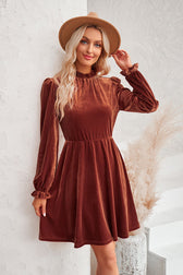 Can't Help But Love Velvet Long Sleeve Mini Dress - 3 Colors 7