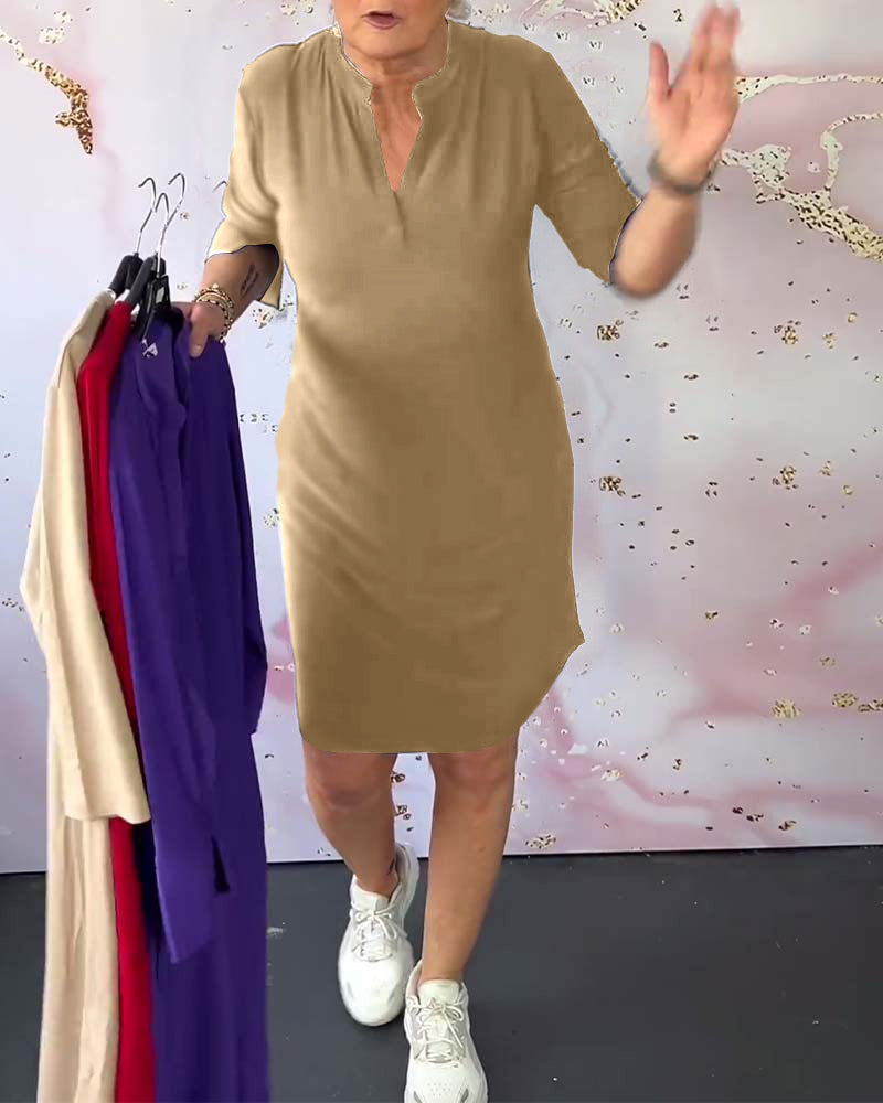 Ruth Exclusive V Neck Dress Evening Wear Edit