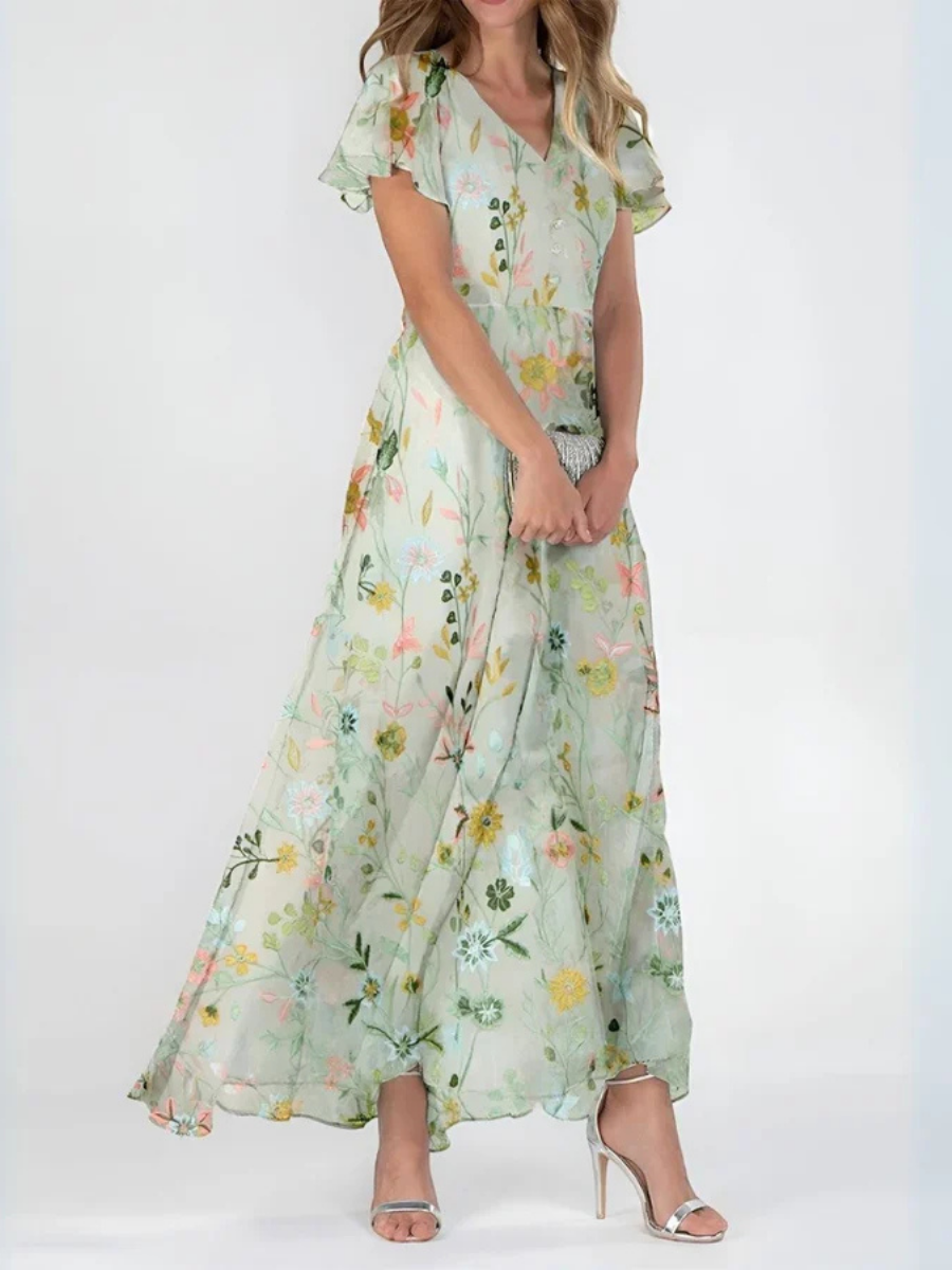 Felicia™ | Casual Floral Flowy Maxi Dress