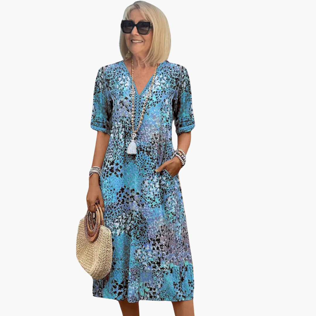 Aurora | Floral Dress Blue