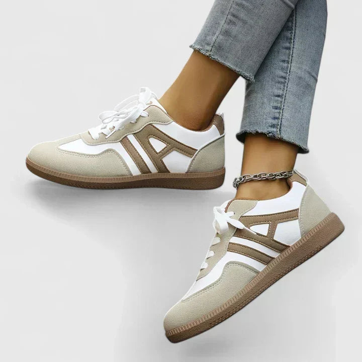 Lace Up Colorblock Low Top Sneakers