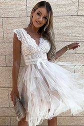 Absolutely Stunning Lace Mini Dress - 3 Colors 5