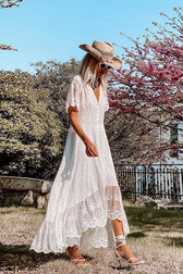 Fabulous Phenomenon Lace Embroidered Maxi Dress - View 3