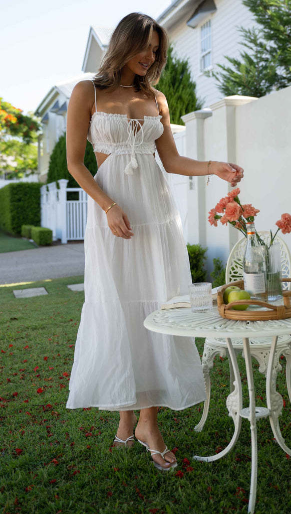 Saz Maxi Dress - White