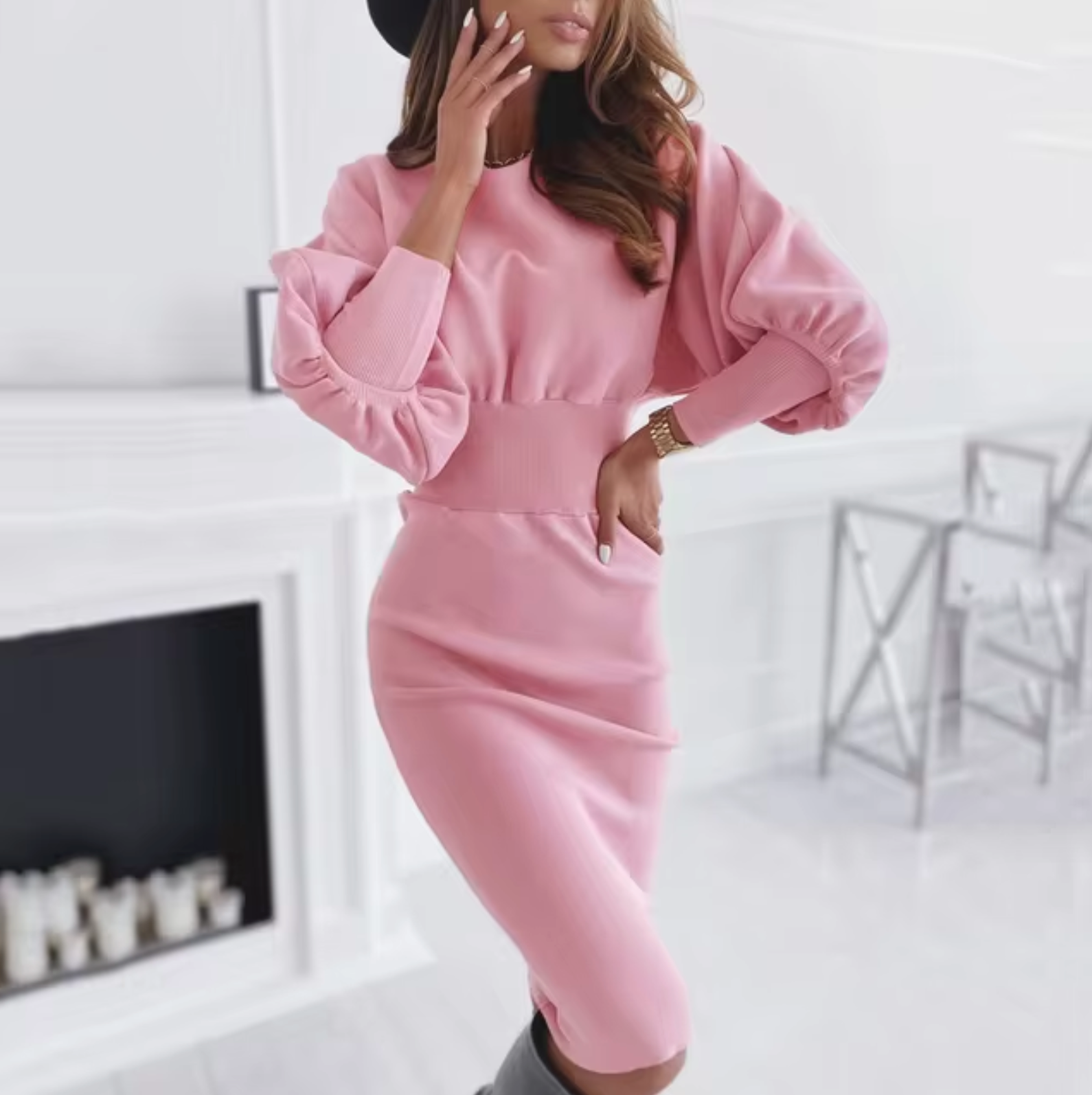 Margarita Elegant Dress With Contemporary Dress with Premium Casual Styling