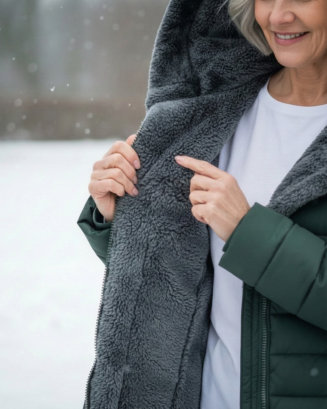 Hooded Faux Fur Lined Quilted Longline Puffer Coat