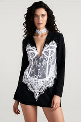 Elegant Lace Corset Coat