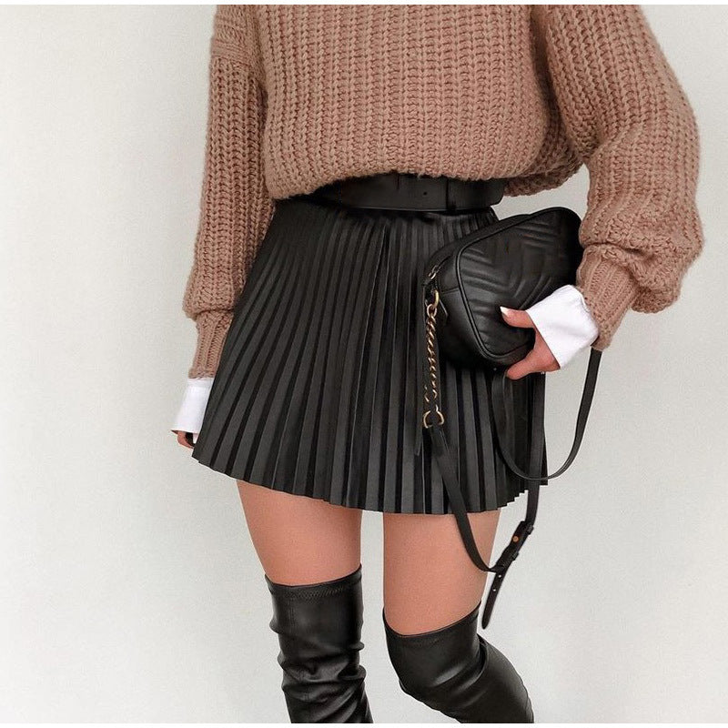 Amy Fashion  Chic High Waisted Sexy Aline Mini Fashion Skirt