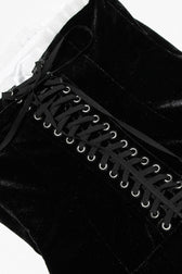 Velvet Bustier A-line Cocktail Dress