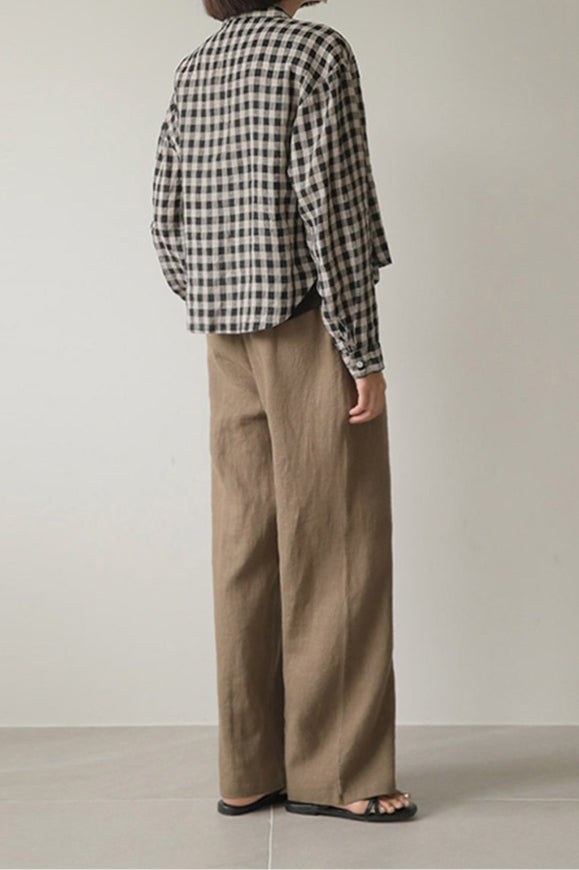 Check Pocket Blouse