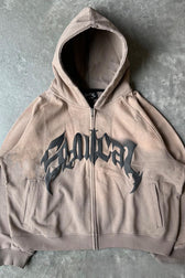 Vintage Pullover Graphic Print Hoodie