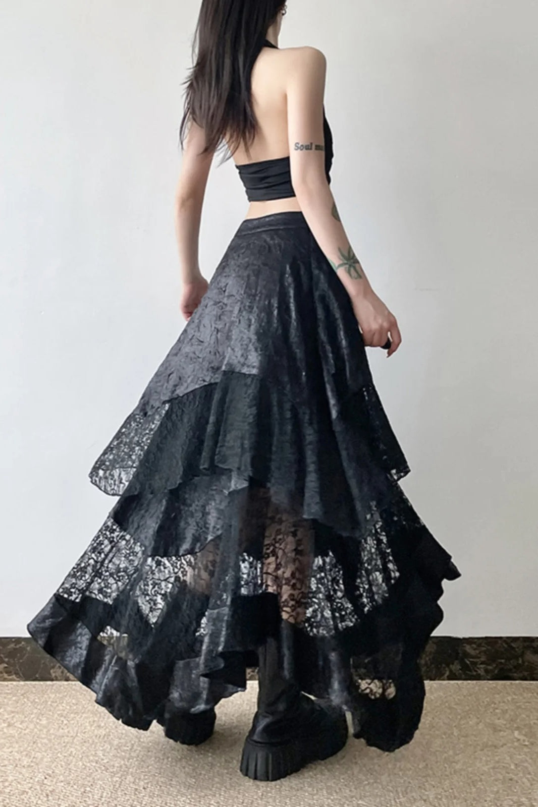 Halloween Gothic Lace Skirt