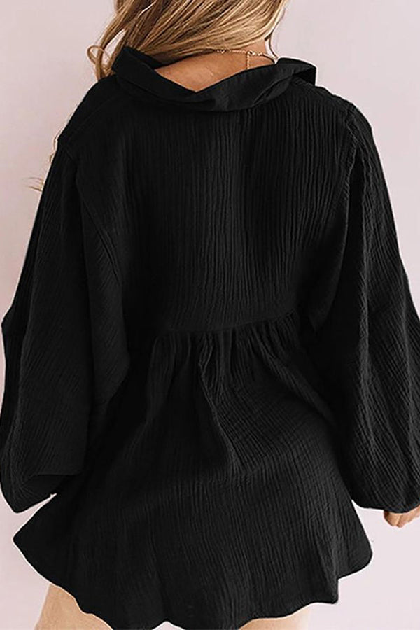 Best Kept Secret Collared Babydoll Top