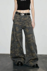 Retro Harajuku Camo Jeans