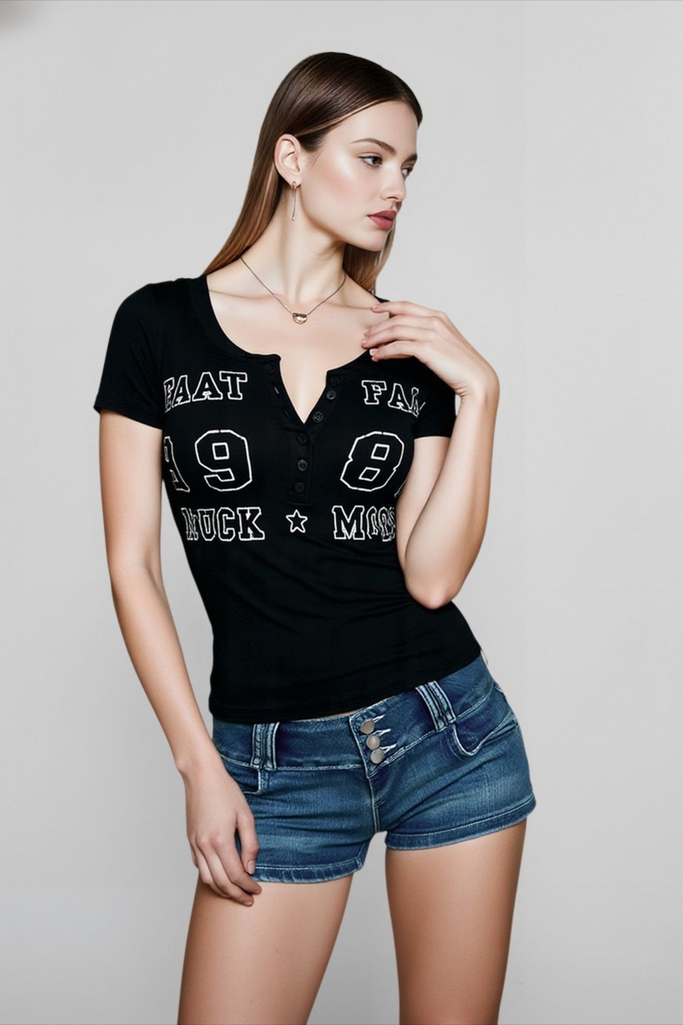 Vintage Fitted Solid T-shirts