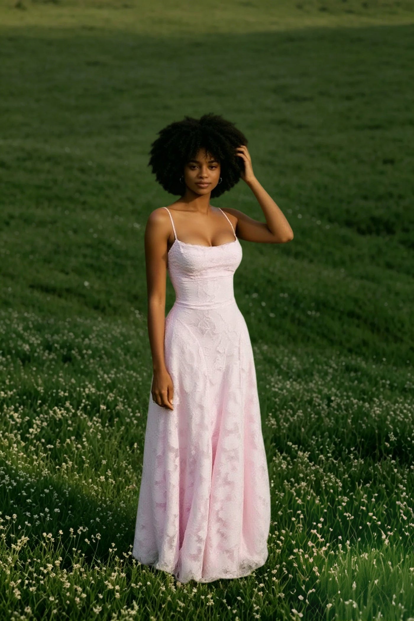 Backless Chiffon Maxi Dress