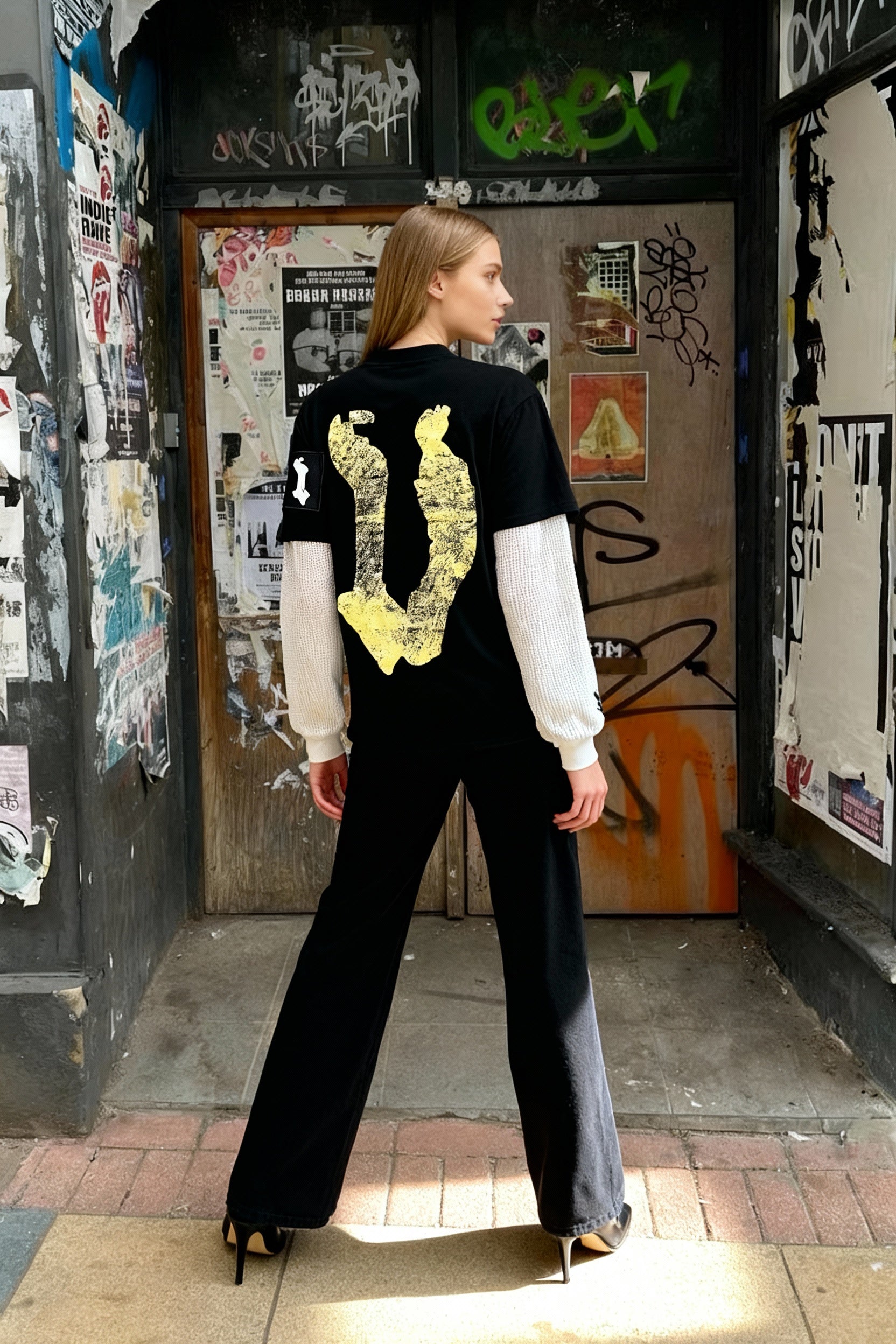 Dark Futuristic Counterfeit 2-Part Hoodie