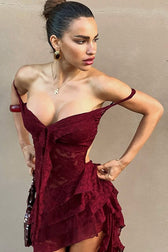 Lace Strapless Party Dress 2