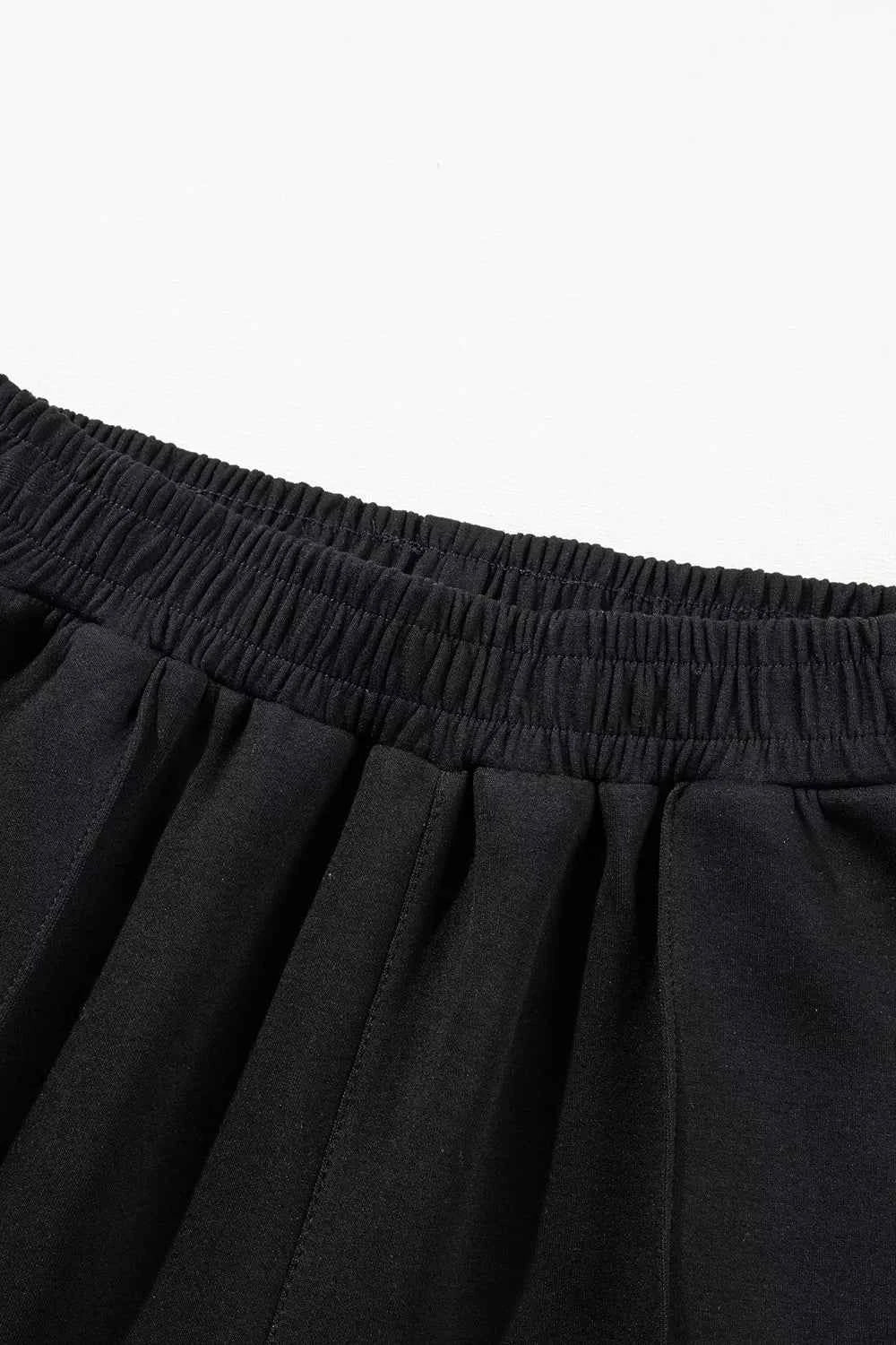 Solid Zip Sailor Collar Pullover Athleisure Sweatpants 2pcs Set