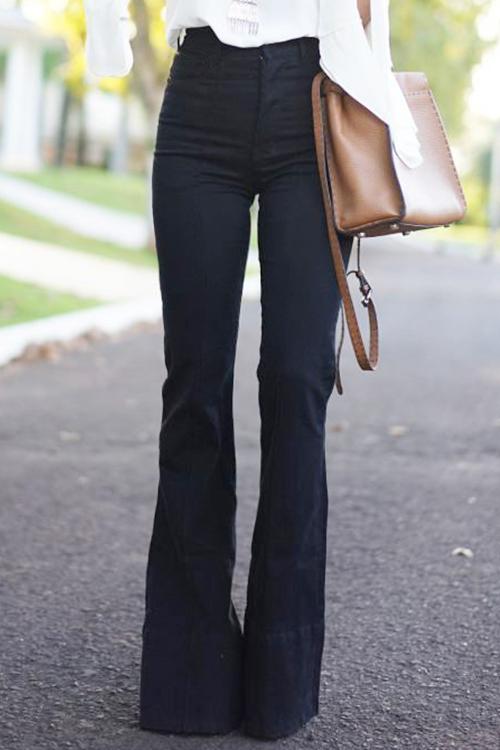 High Waist Bell Jeans
