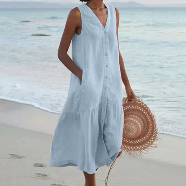 Micaela Casual and Relaxed Summer Dress for Women Elegant Evening Look