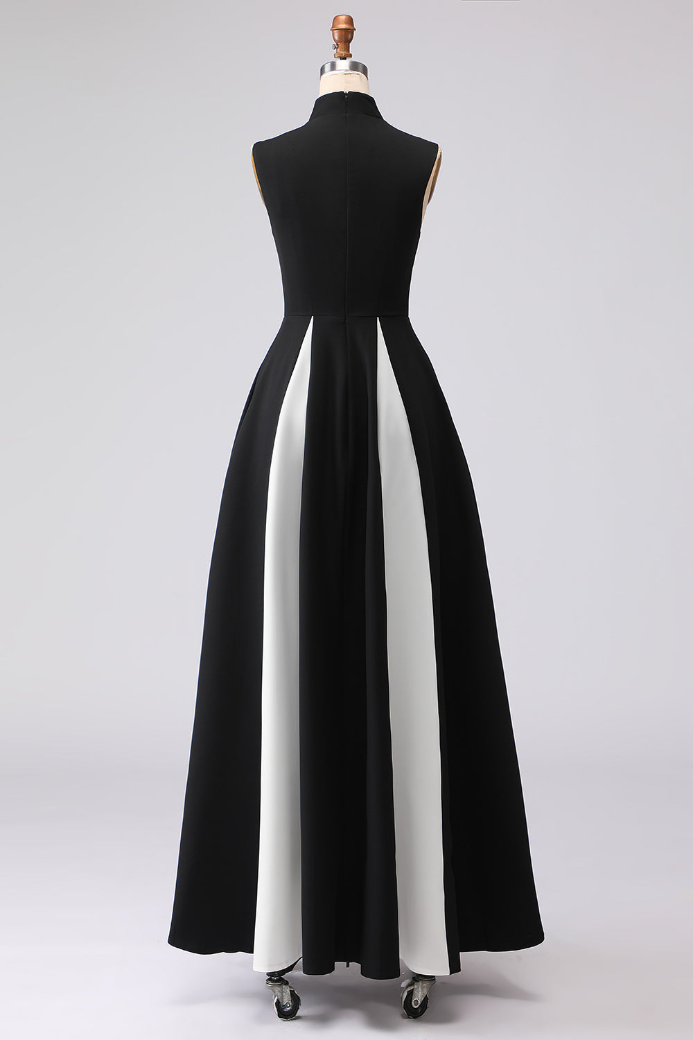 High Neck Sleeveless A-Line Maxi Gown 5