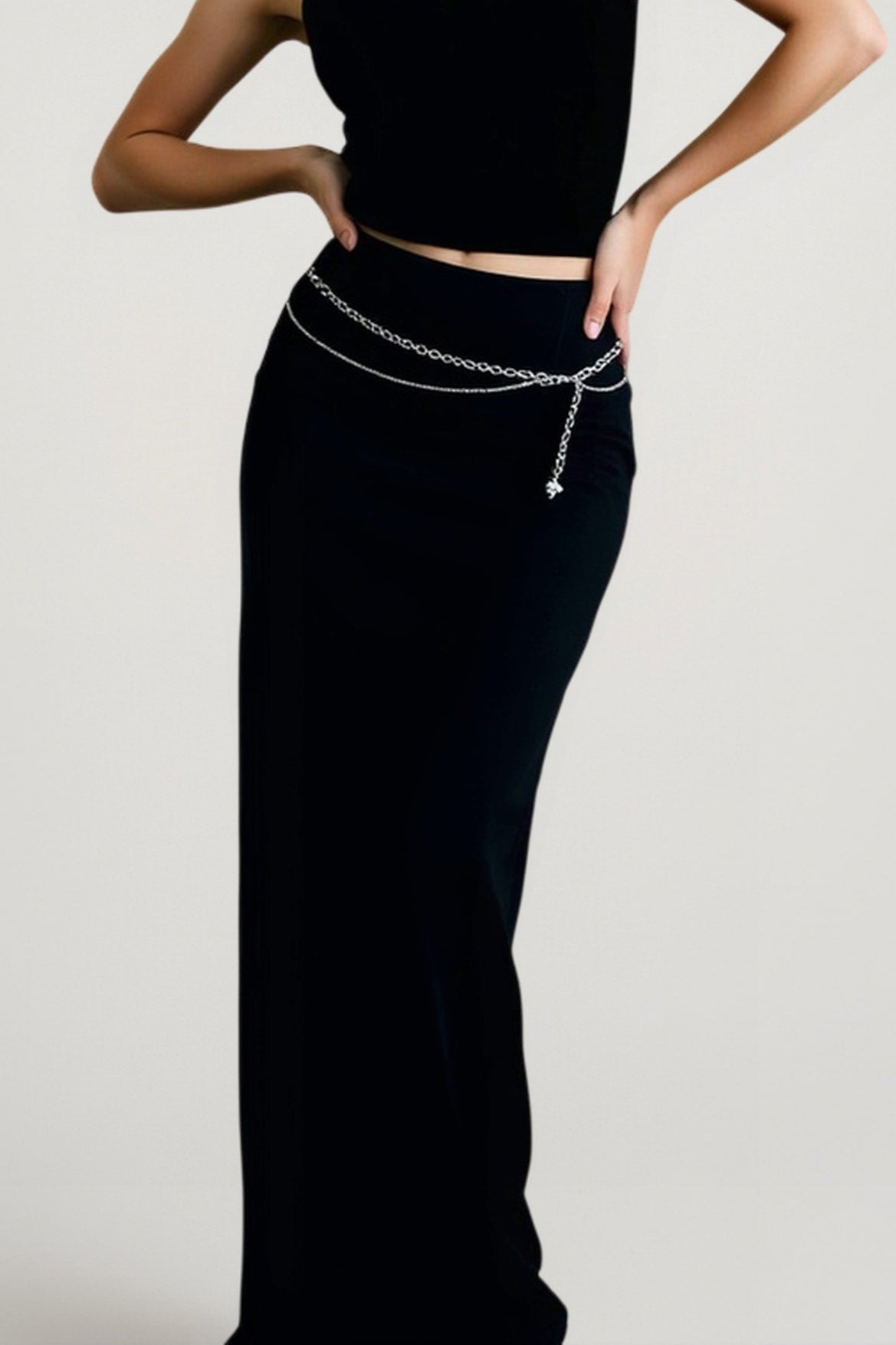 American Retro Draped Skirt