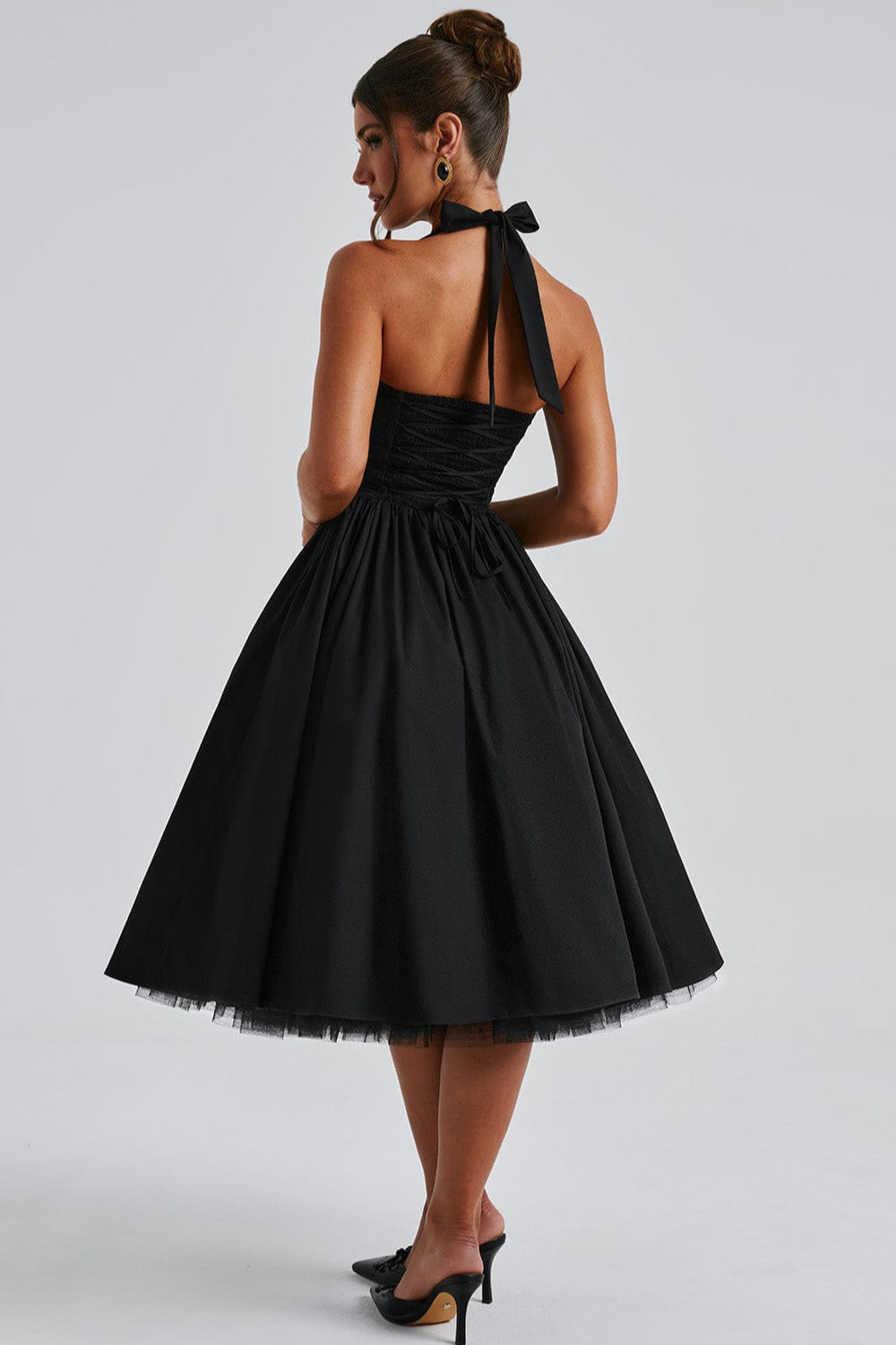 TieWaist Puff Party Dress