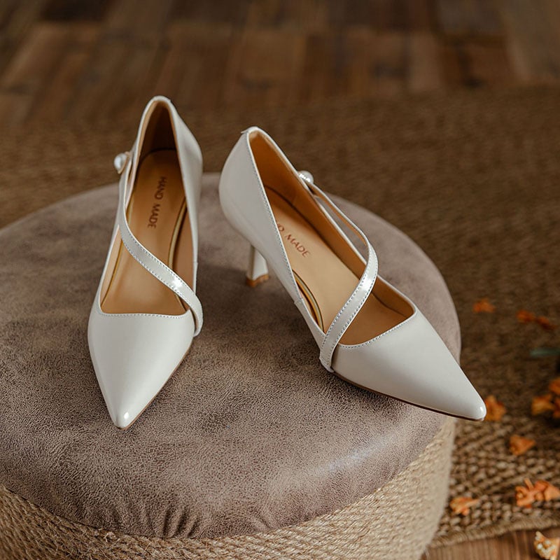 Doroteia Pointy Toe Stiletto Mary Jane Shoes