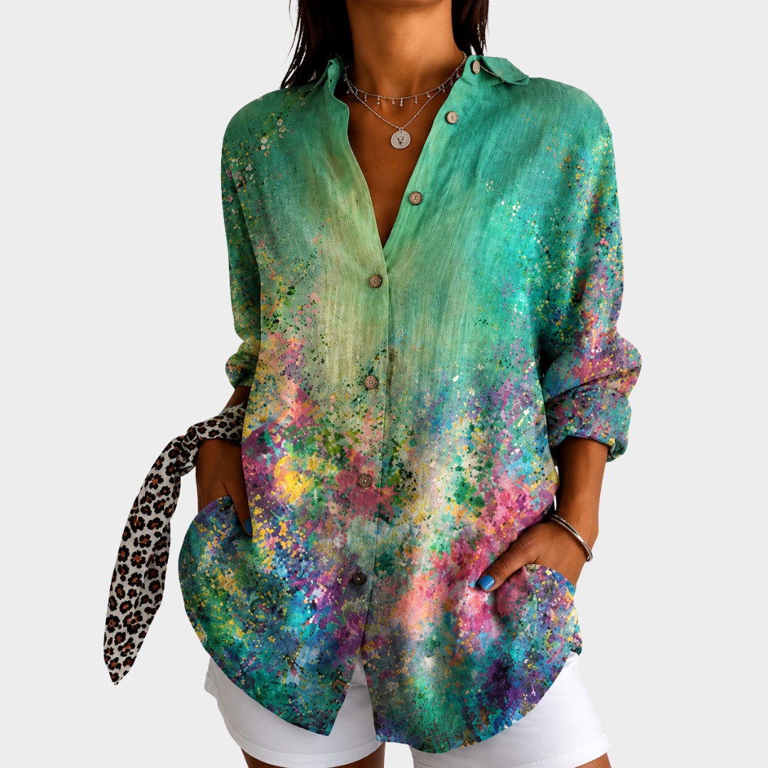 EMERALD™ - ELEGANT COMFORT AUTUMN BLOUSE