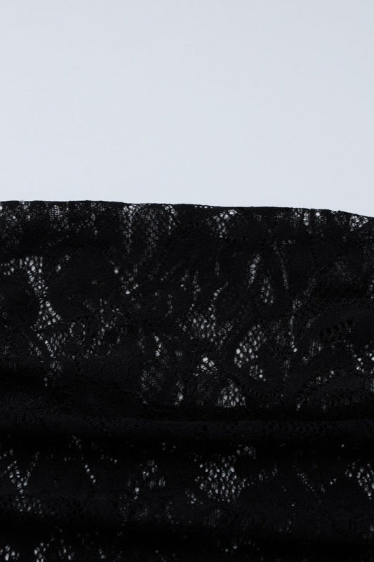 Lace Backless Long Sleeve Lace Dress 8