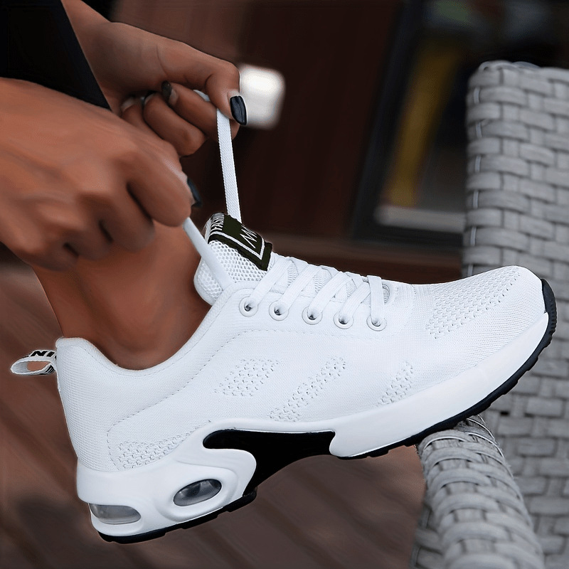 Lace Up Mesh Air Cushion Sneakers