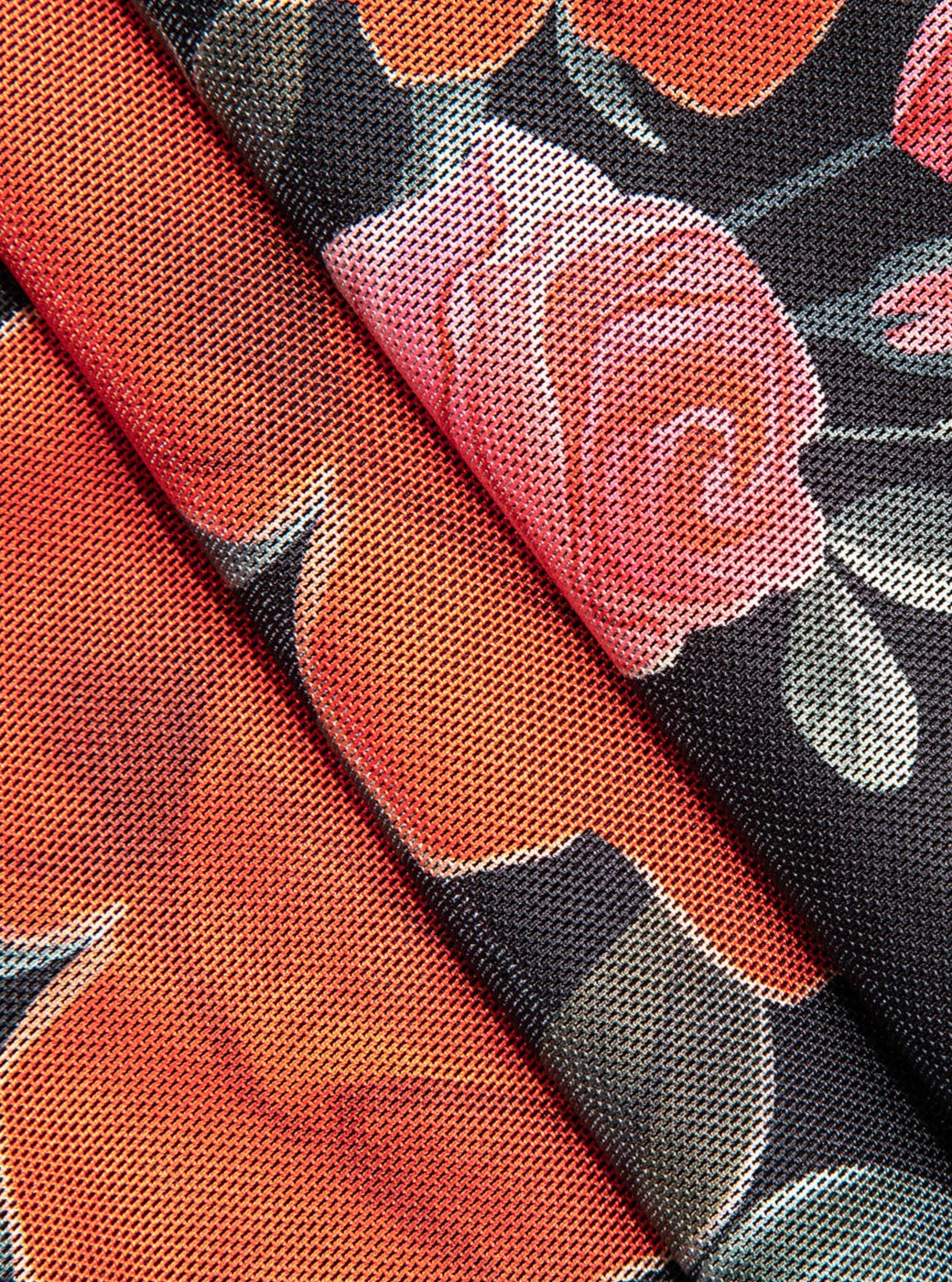 Rose Floral Print Mesh Cowl Neck Spaghetti Strap Maxi Dress 5