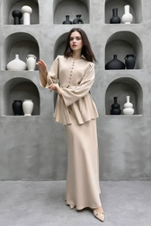 Solid Cardigan Dress Two Piece Elegant Work Set