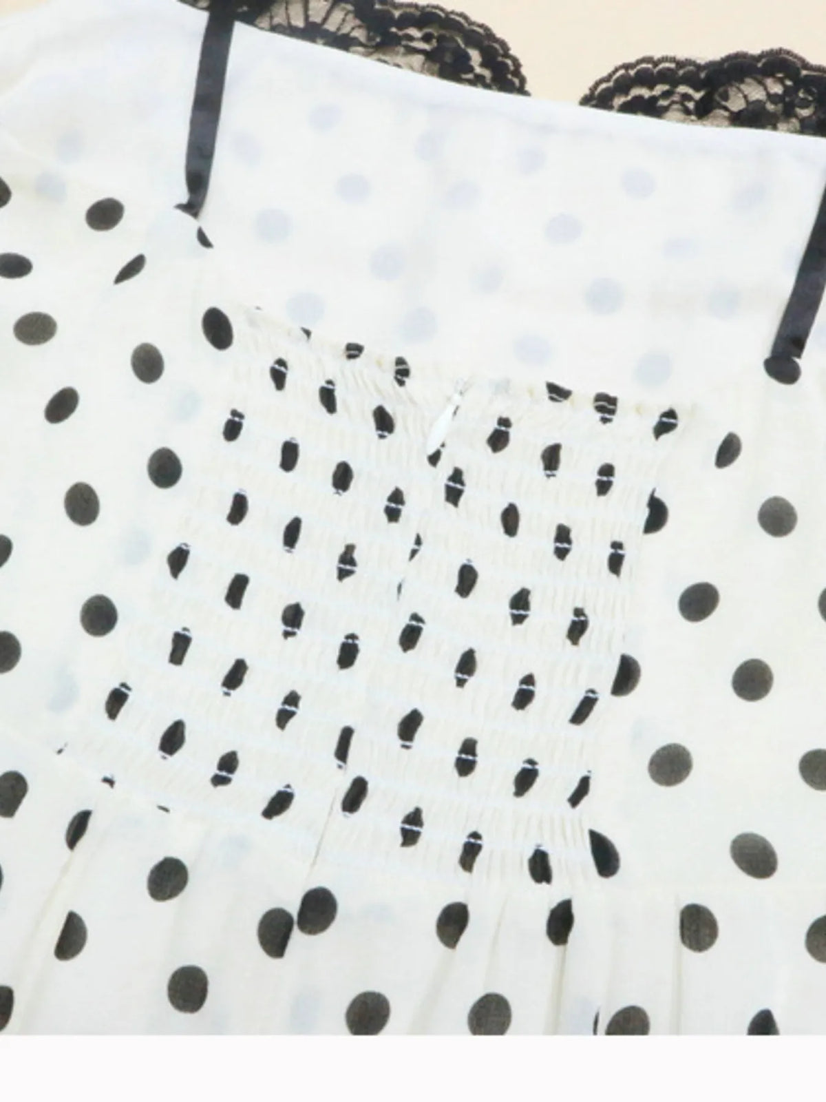 Polka Dot Sweetheart Neckline Maxi Dress