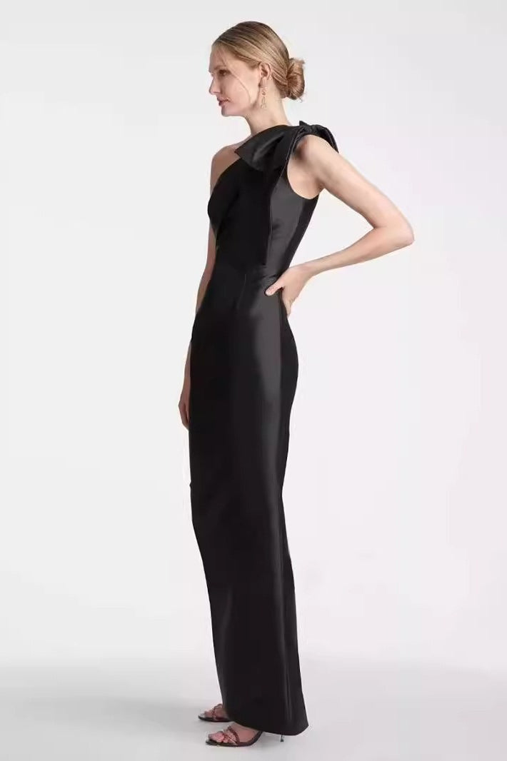 Bandage Bow High Waist Sleeveless Bodycon Formal Mini Dress - View 2