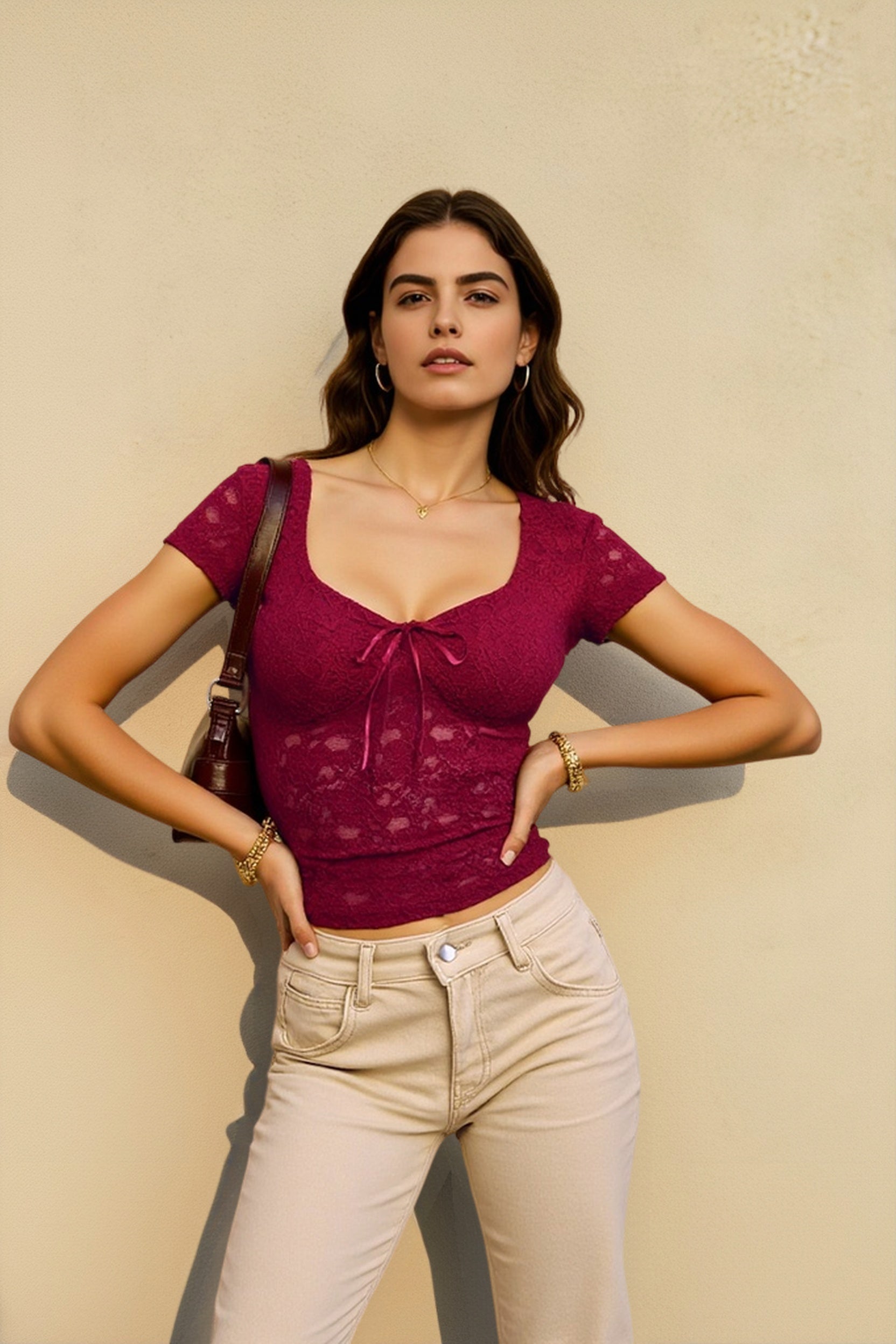 Vintage Washed Lace Top