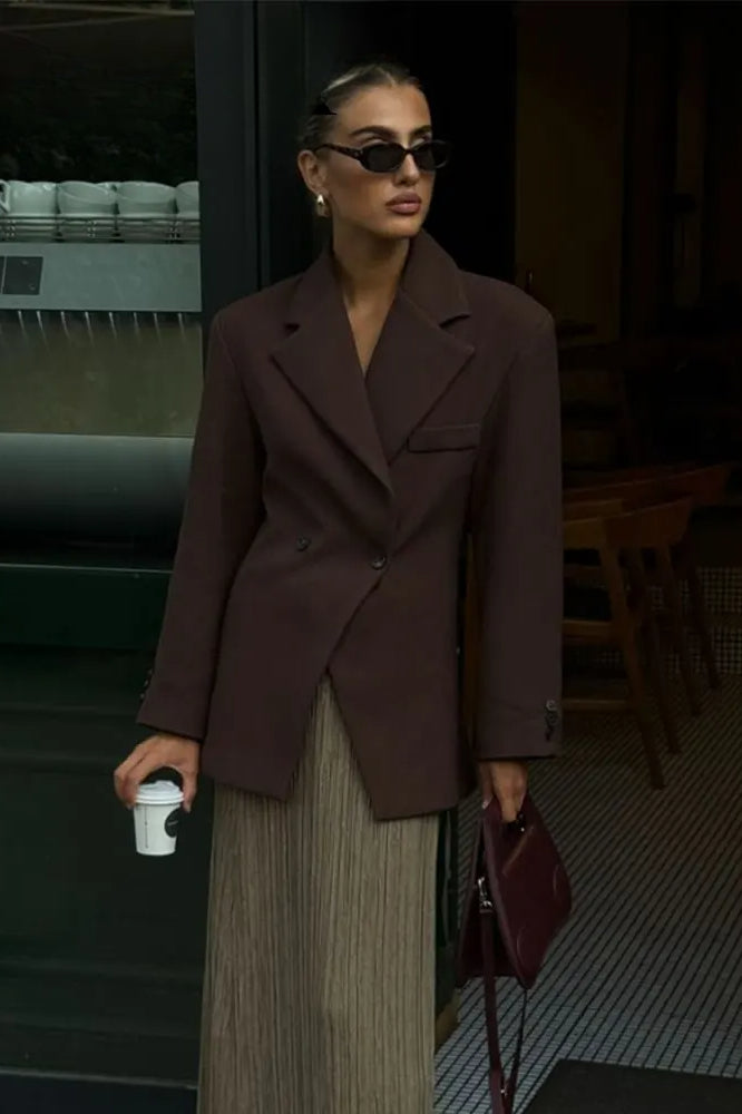 Double Breasted Slim Fit Blazer