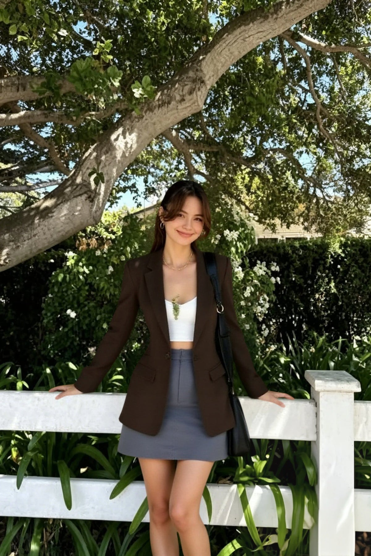 Single Breasted Notch Lapel Flap Pocket Long Sleeve Blazer 2