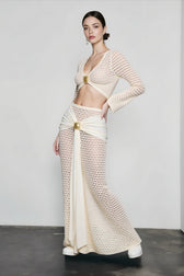 Sexy Bodycon Sheer Cutout Vacation Set